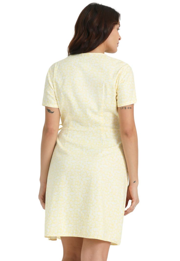 Vestido Mujer Wrap Amarillo A6988-0000-1