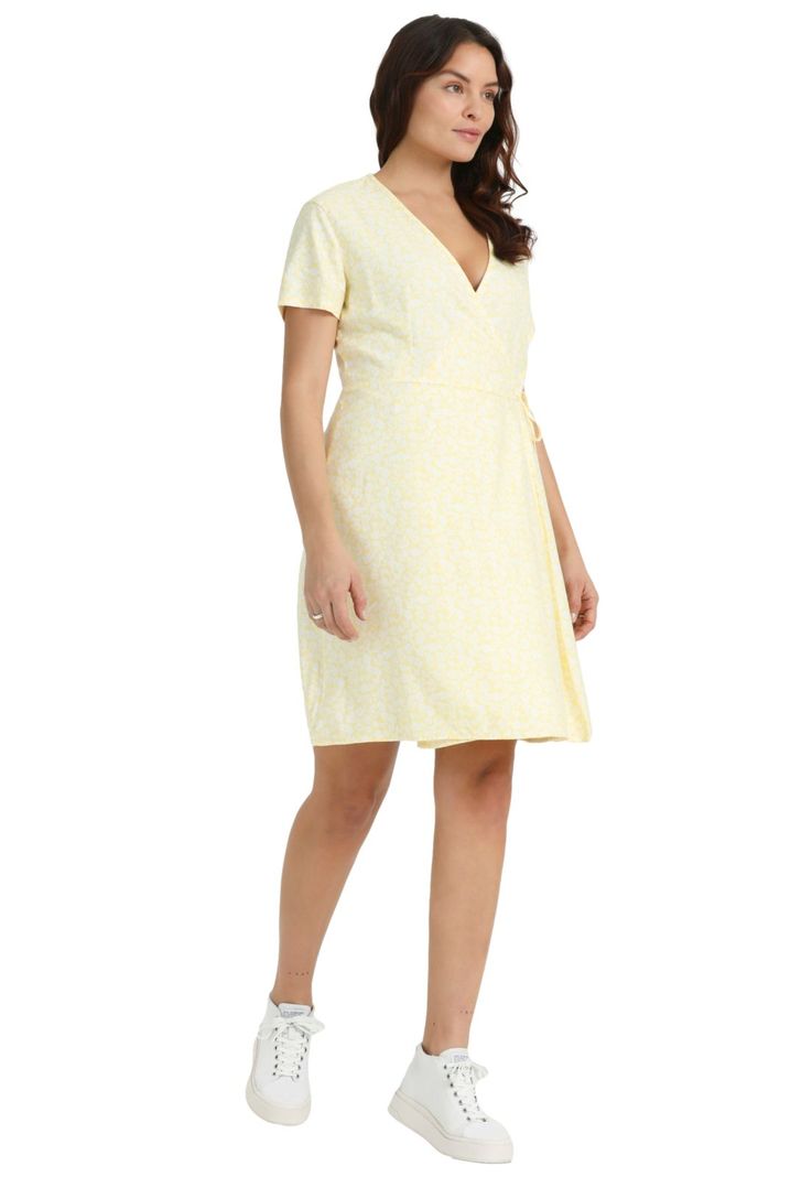 Vestido Mujer Wrap Amarillo A6988-0000-3