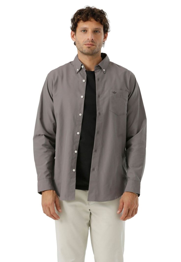Camisa Hombre Woven Refine Classic Fit Gris 52798-1227-0