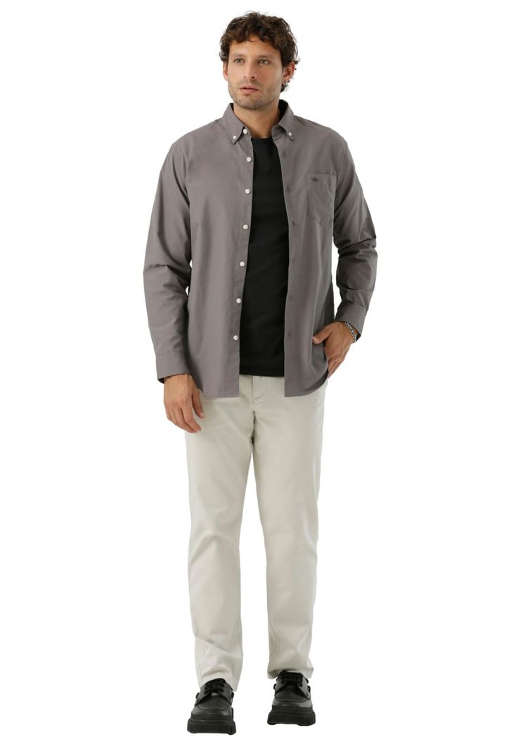 Camisa Hombre Woven Refine Classic Fit Gris 52798-1227-3