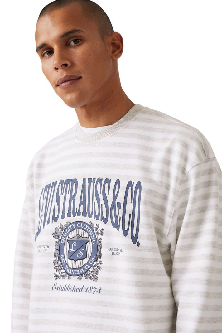Polerón Hombre Relaxd Graphic Crew Blanco Levis 38712-0454-2