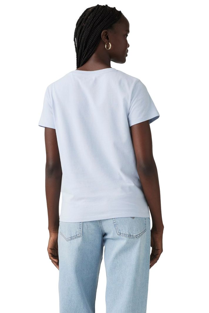 Polera Mujer Perfect Vneck Celeste Levis 85341-0102-1