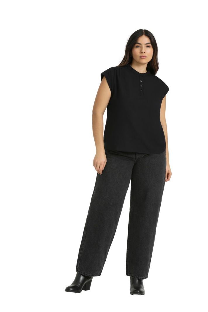 Blusa Mujer Jace Manga Corta Negro Levis A7425-0000-3