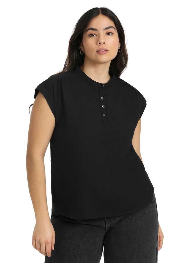 Blusa Mujer Jace Manga Corta Negro Levis A7425-0000-4