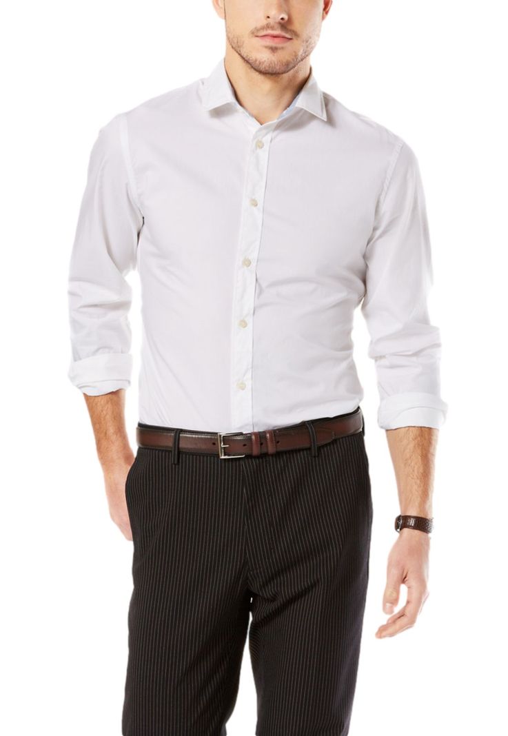 Camisa Hombre Refined Poplin Slim Fit Blanco 28836-0000-0