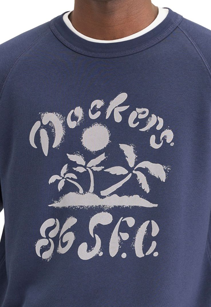 Polerón Hombre Crewneck Regular Fit Azul A1104-0082-1