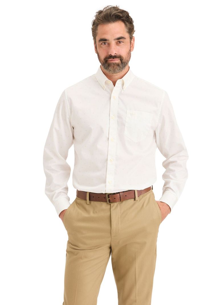 Camisa Hombre Signature LS Classic Fit Blanco A4252-0081-0
