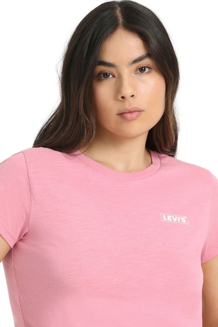 Polera Mujer Regular Fit Mini Logo Rosado Levis A6126-0046-4