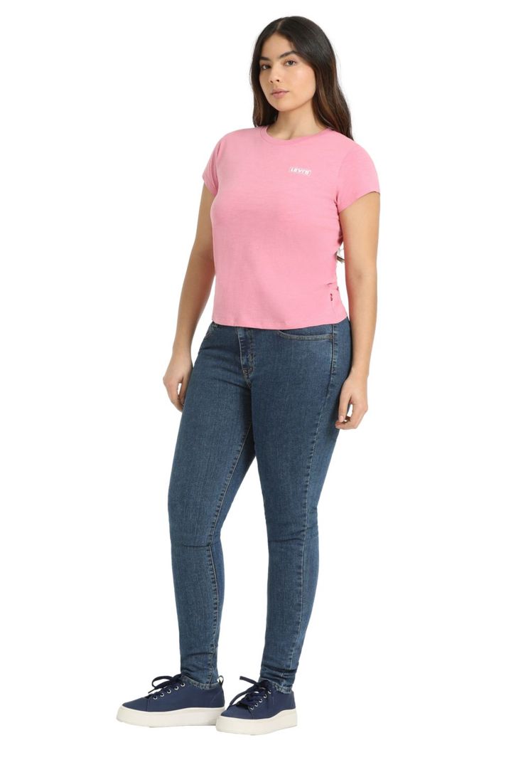 Polera Mujer Regular Fit Mini Logo Rosado Levis A6126-0046-5