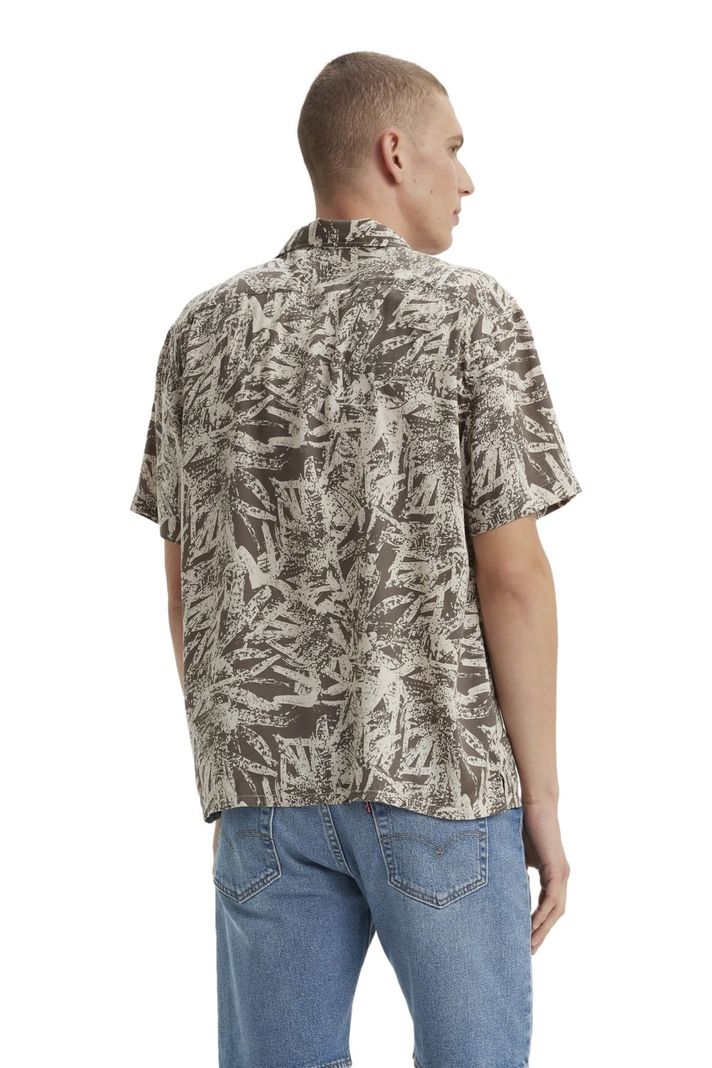 Camisa Hombre The Sunset Camp Shirt Café Levis 72625-0092-1