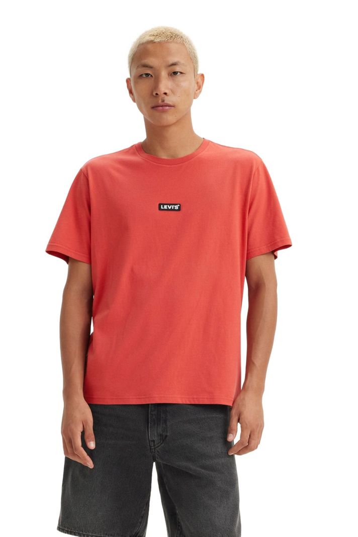 Polera Hombre Ss Relaxed Baby Tab T Rojo Levis 79554-0093-0