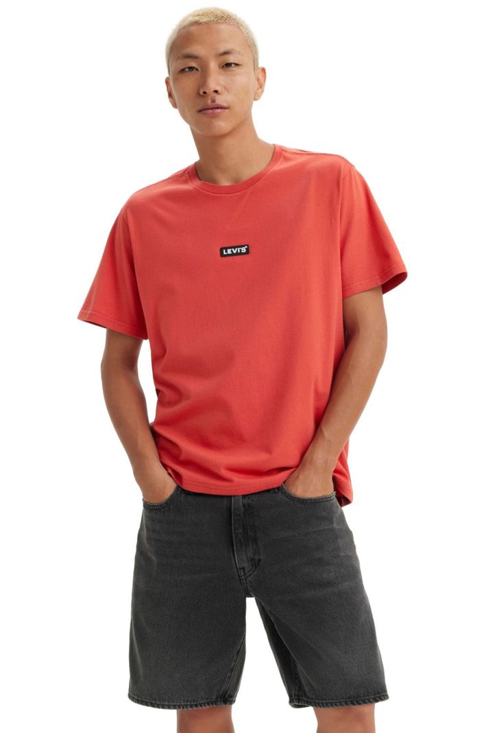 Polera Hombre Ss Relaxed Baby Tab T Rojo Levis 79554-0093-2