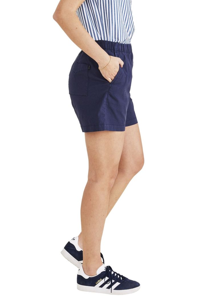 Short Mujer Weekend Pull On Azul A4277-0000-1