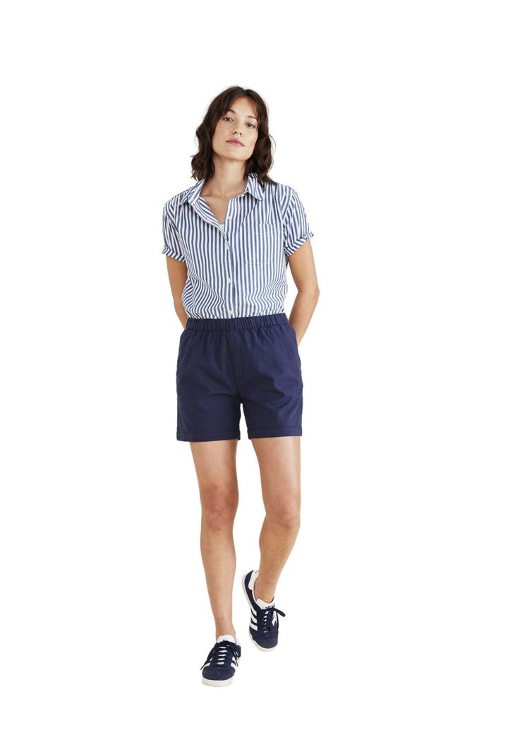 Short Mujer Weekend Pull On Azul A4277-0000-4