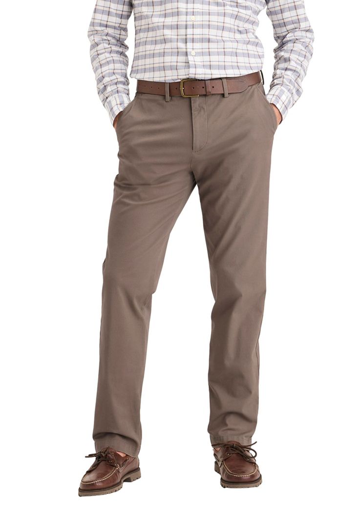 Pantalón Hombre Crafted Khaki Slim Fit Café-0