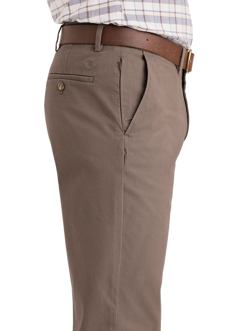 Pantalón Hombre Crafted Khaki Slim Fit Café-2