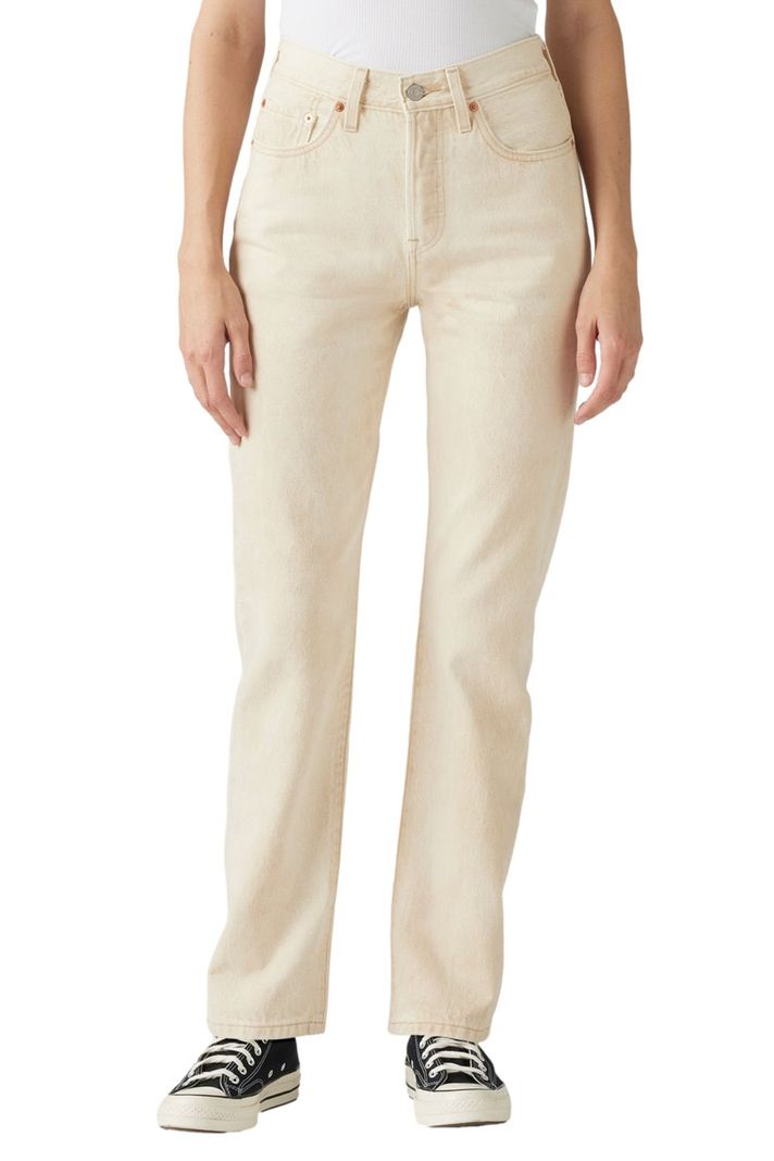 Jeans Mujer 501 Beige Levis 12501-0578-0