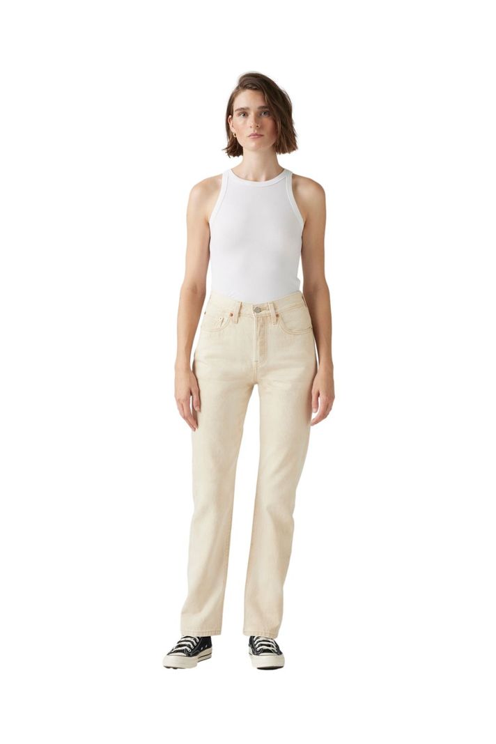 Jeans Mujer 501 Beige Levis 12501-0578-3