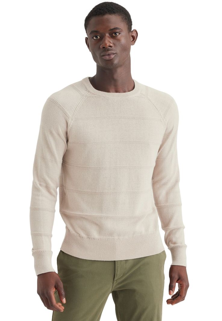 Sweater Hombre Crewneck Regular Fit Beige A1105-0046-0