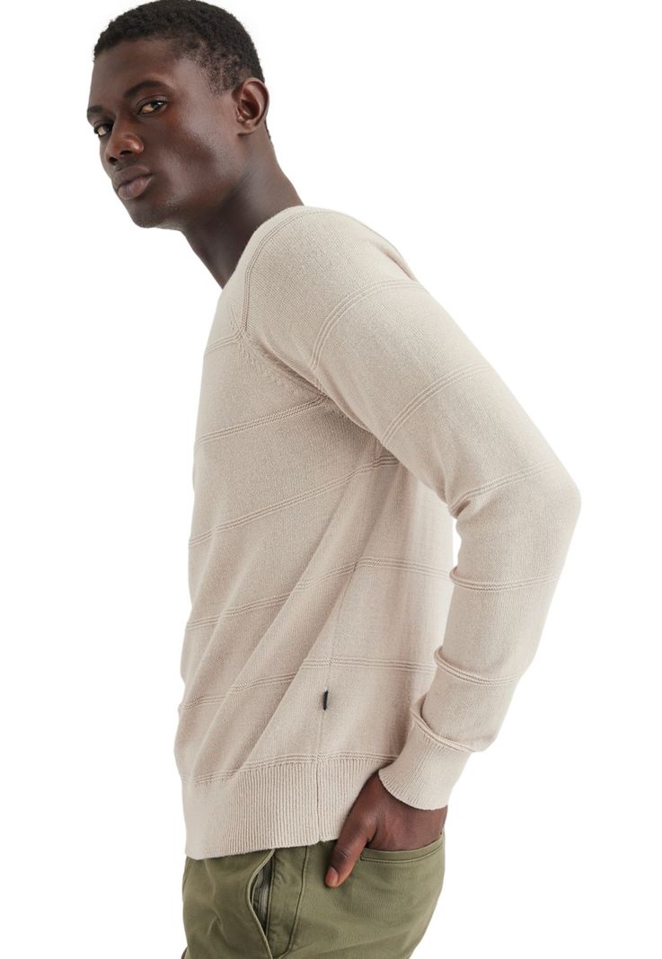 Sweater Hombre Crewneck Regular Fit Beige A1105-0046-1