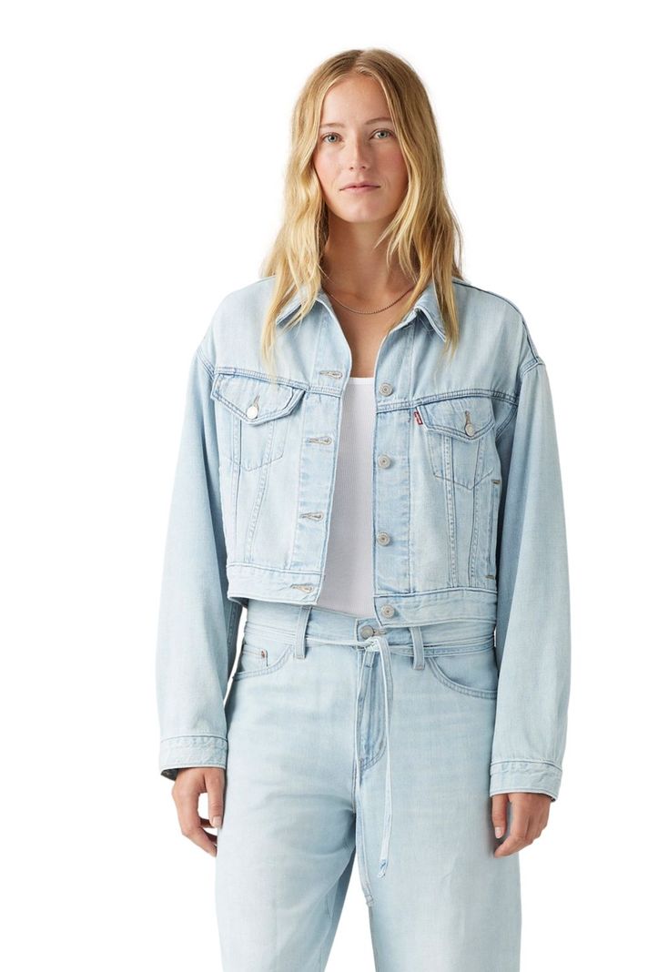 Chaqueta Mujer Shrunken 90s Trucker Celeste Levis A9155-0010-0