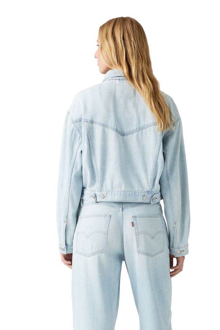 Chaqueta Mujer Shrunken 90s Trucker Celeste Levis A9155-0010-1