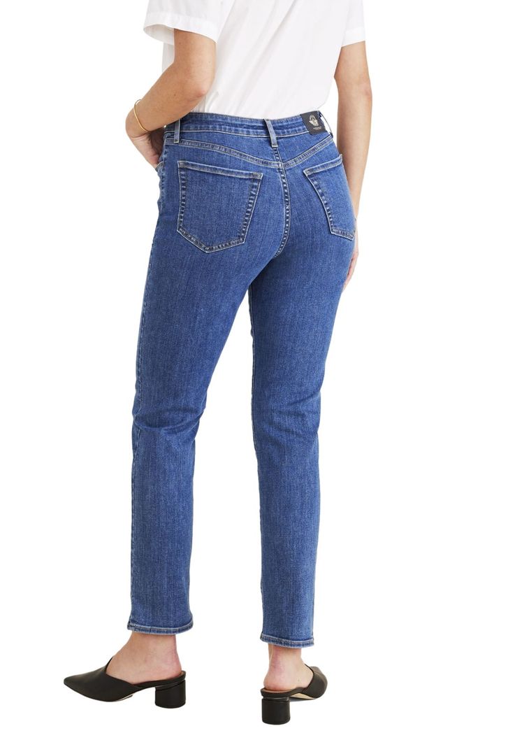 Jeans Mujer High Slim Fit Azul Medio A4274-0008-1