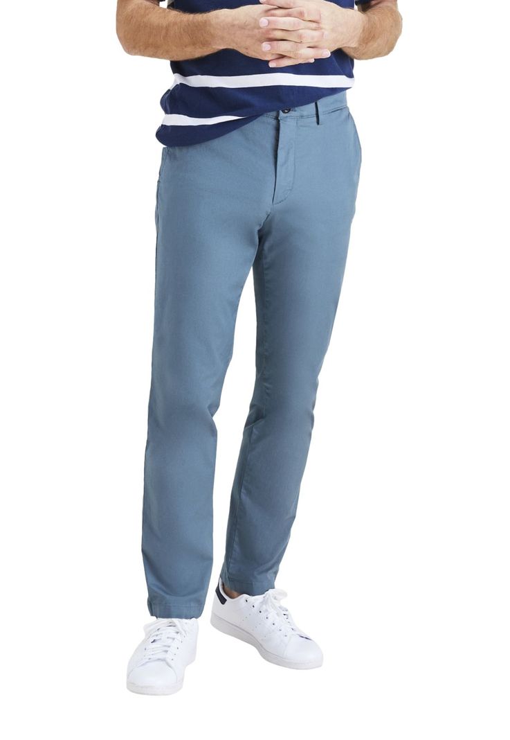 Pantalón Hombre Chino 360 Flex Slim Fit Celeste-0