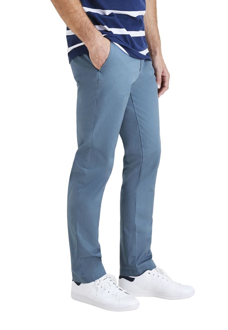 Pantalón Hombre Chino 360 Flex Slim Fit Celeste-1