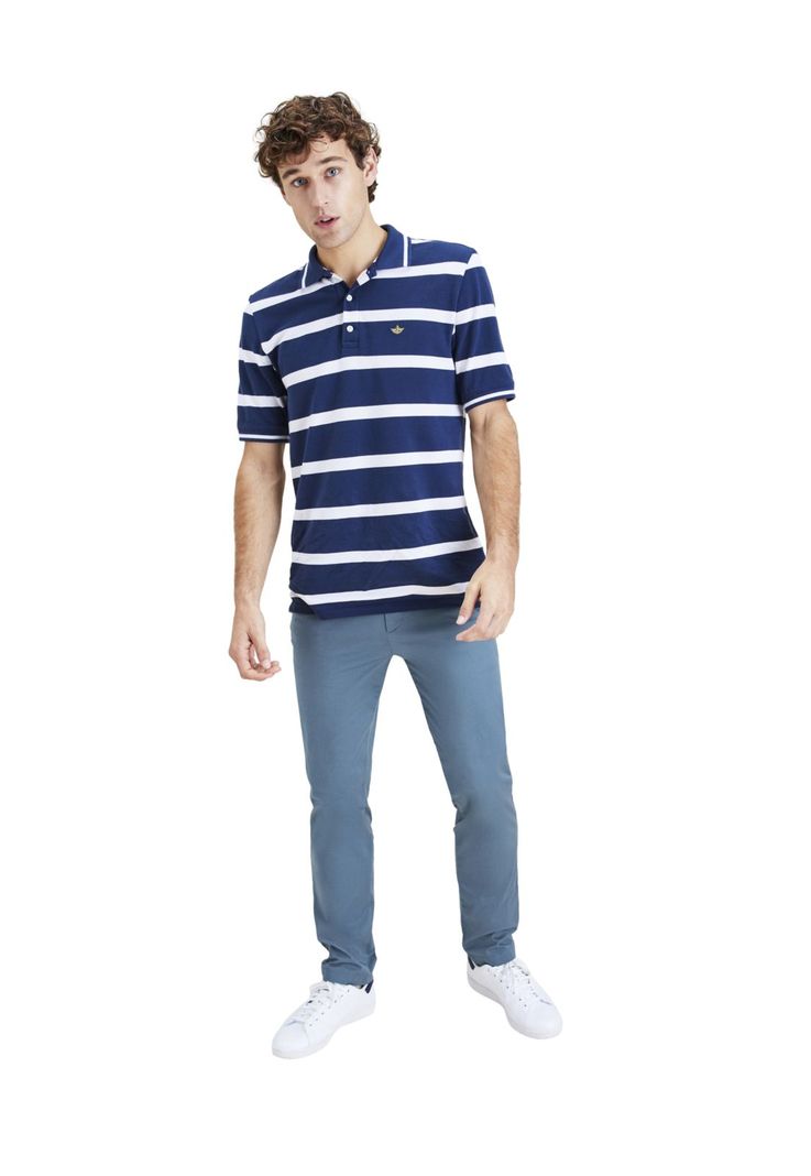 Pantalón Hombre Chino 360 Flex Slim Fit Celeste-3