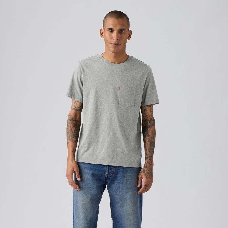 Polera Hombre Classic Pocket Tee Gris Levis 19342-0171 S