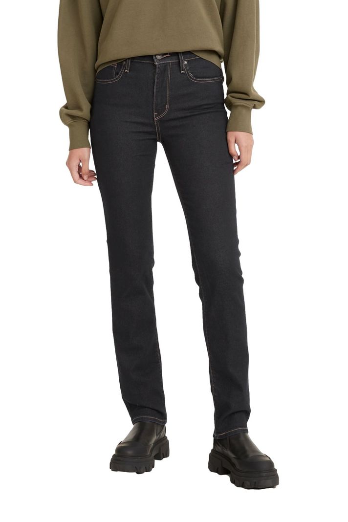Jeans Mujer 724 High Rise Straight Negro Levis 18883-0301-0