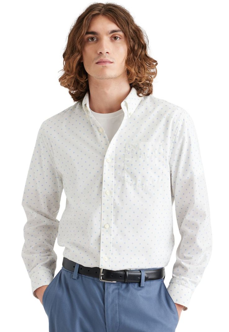 Camisa Hombre Stain Defender Classic Fit Blanco A4252-0033-0