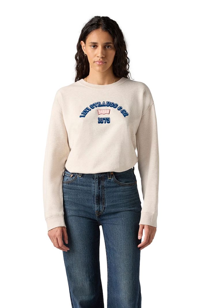 Polerón Mujer Gr Everyday Crew Beige Levis A8800-0042-0