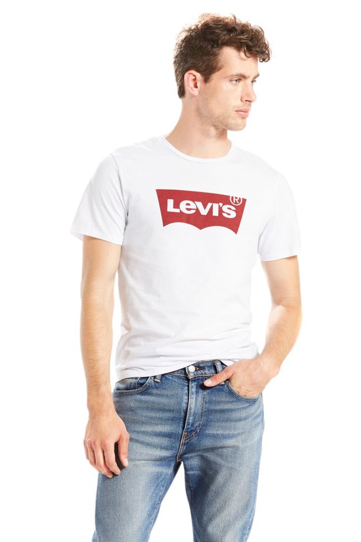 Polera Hombre Regular Fit Lisa Logo Blanco Levis 17783-0140-3