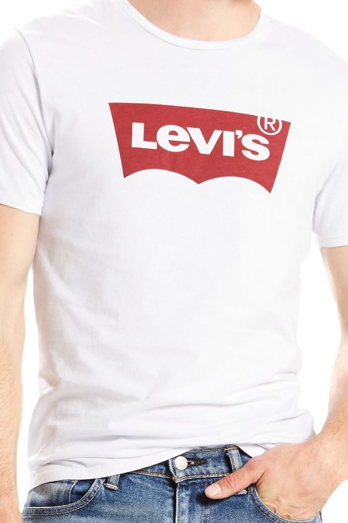 Polera Hombre Regular Fit Lisa Logo Blanco Levis 17783-0140-2