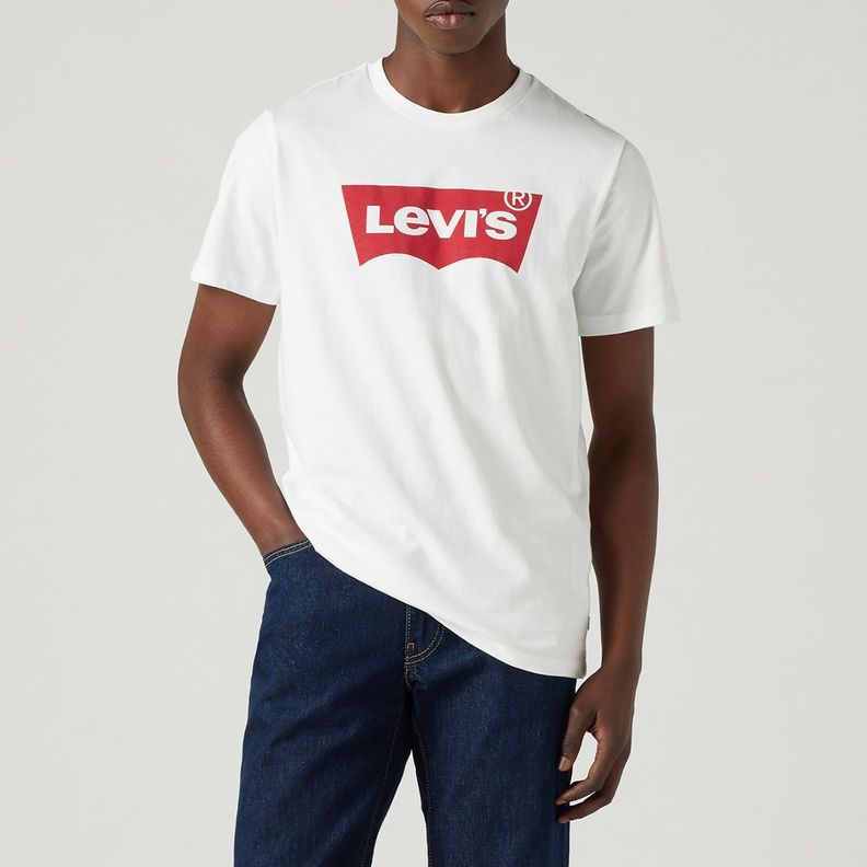 Polera Hombre Regular Fit Logo Blanco Levis 17783-0140
