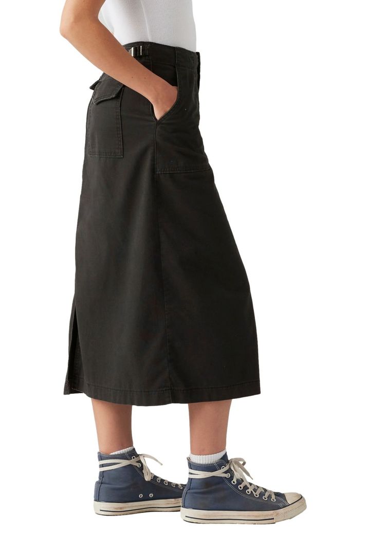 Falda Mujer Midi Negro Levis A8696-0000-1