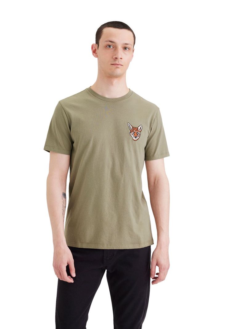 Polera Hombre Graphic Tee Slim Fit Verde A1103-0270-0
