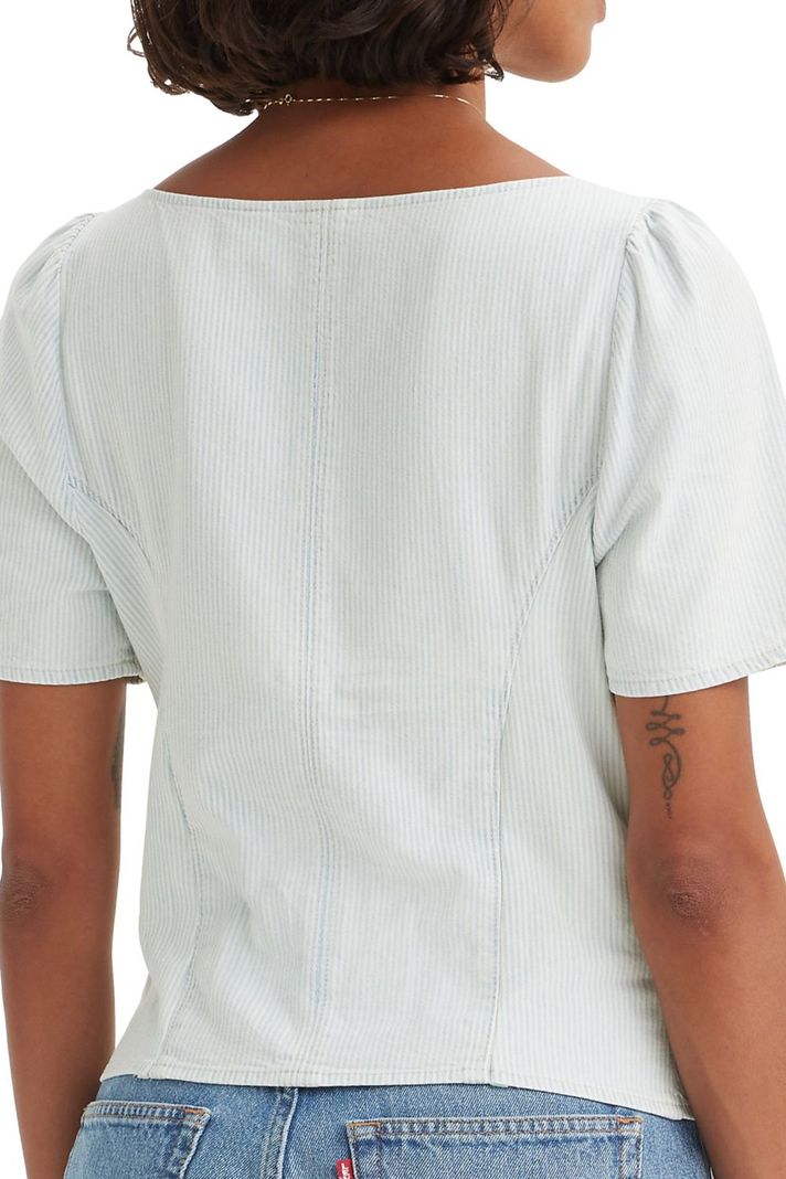 Blusa Mujer Pascale Manga corta Celeste Levis A7332-0006-3