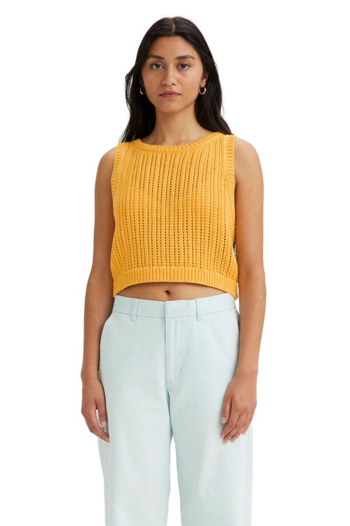 Chaleco Mujer Baby Blue Vest Amarillo Levis A4247-0001-2