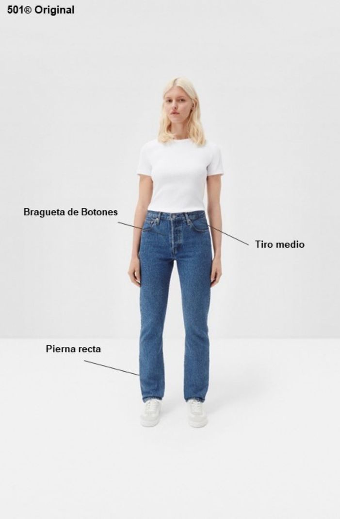 Jeans Mujer 501 Azul Levis 12501-0557-5