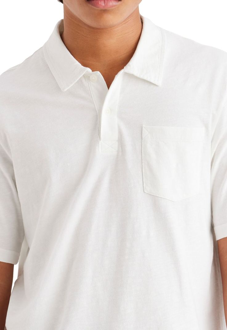 Polera Hombre Polo Pocket Regular Fit Blanca A5771-0000-1