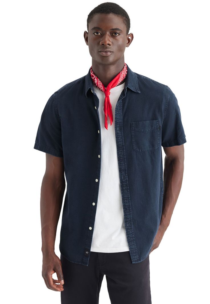 Camisa Hombre Original Regular Fit Azul A6920-0002-0