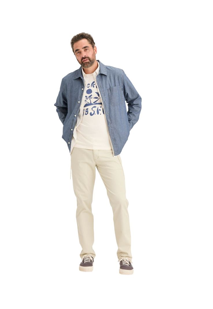 Camisa Hombre Coach's Relaxed Fit Azul A8820-0002-3