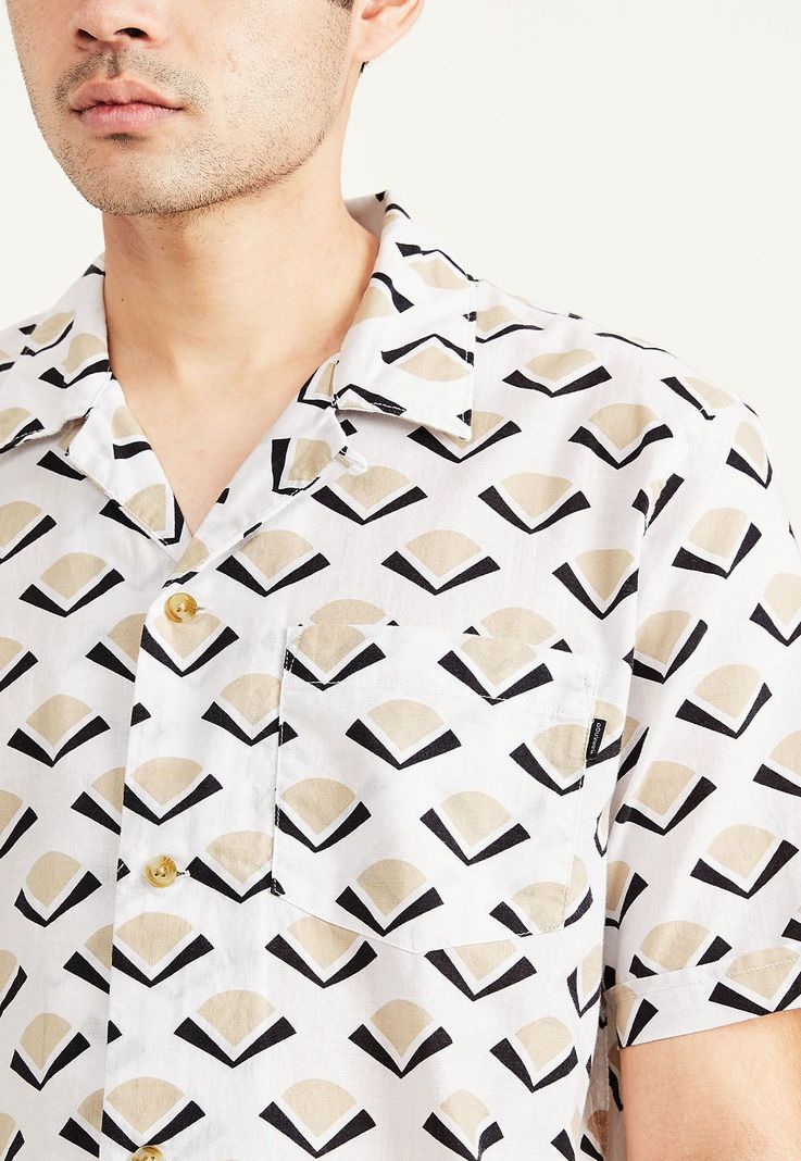 Camisa Seasonal Camp Collar Relaxed Fit Blanca-1