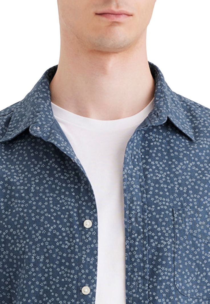 Camisa Hombre Original Button-Up Slim Fit Azul A1114-0147-1