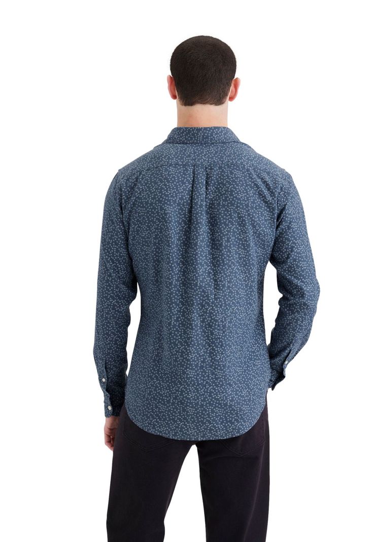Camisa Hombre Original Button-Up Slim Fit Azul A1114-0147-2