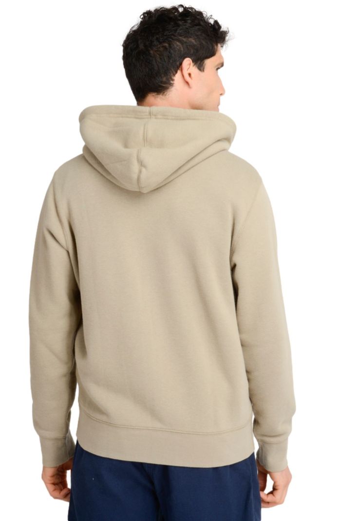 Polerón Hombre Full Zip Hoodie Standard Fit Khaki-1
