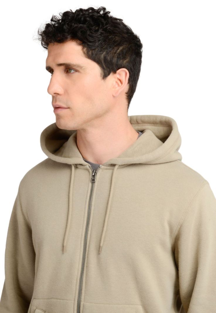 Polerón Hombre Full Zip Hoodie Standard Fit Khaki-2